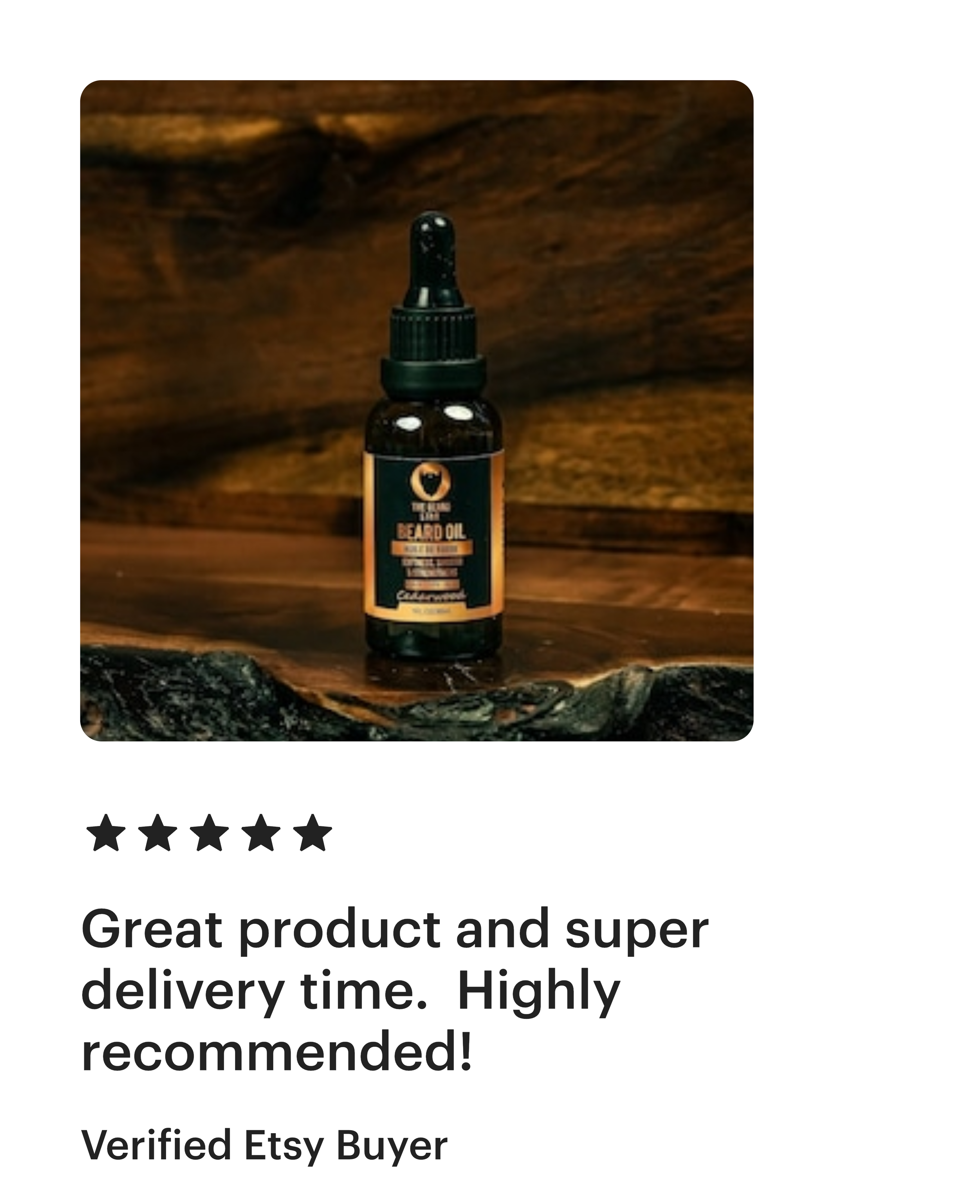 Organic beard Oil